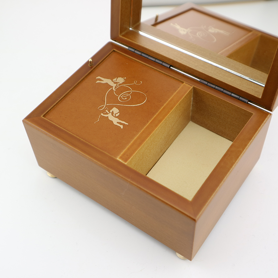 18弁】ミニ宝石箱 オルゴール ジュエリーボックス シンプル ｜株式会社